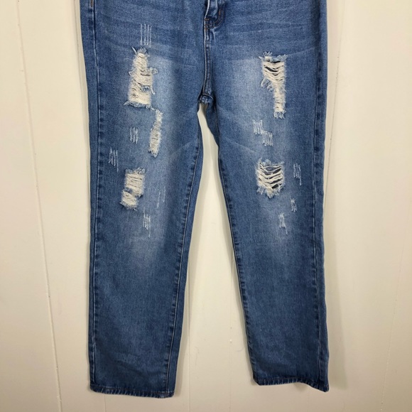 High Waisted Distressed Jeans Sz 8 - Picture 4 of 10